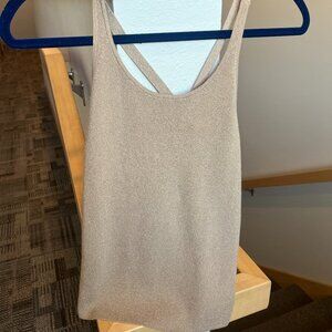 Banana Republic Shimmery Champagne Gold Tank